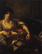 Eugene Delacroix algeriska kvinnor painting